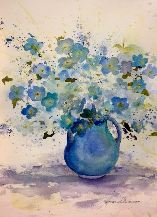 Blue Vase, by Jane Brennan 