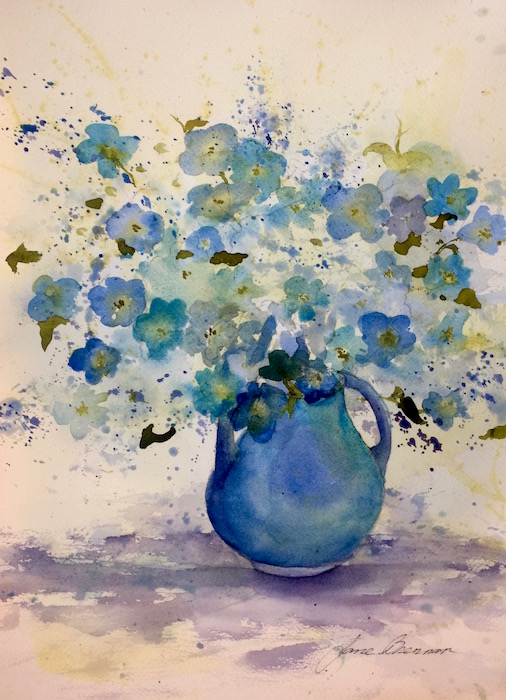 Blue Vase, by Jane Brennan