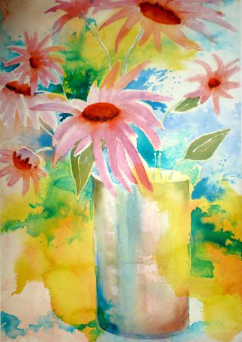 Cone Flowers, by Jane Brennan