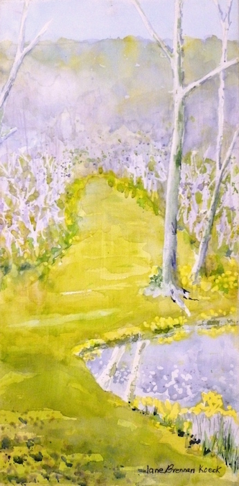 Lake Path Early Spring, by Jane Brennan 