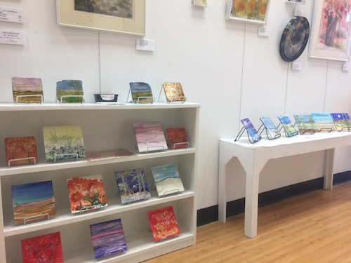 Gallery smalls showing at Skylands Gallery, Wantage NJ, watercolor classes offered by Jane Brennan 