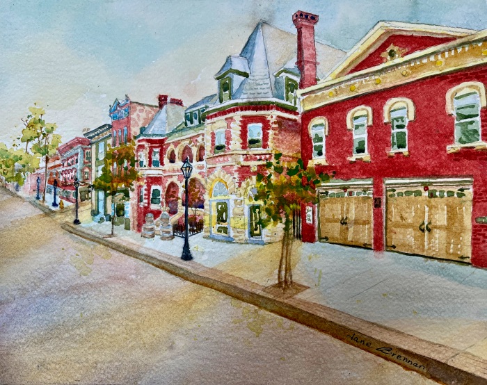 Spring Street, Newton, by Jane Brennan