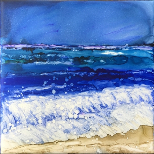 Hand Painted Ceramic Tile, by Jane Brennan,   classes offered