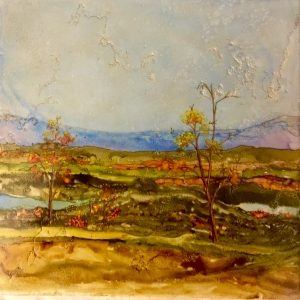 Hand Painted Ceramic Tile, by Jane Brennan