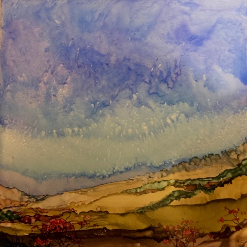 Hand Painted Ceramic Tile, by Jane Brennan, classes offered