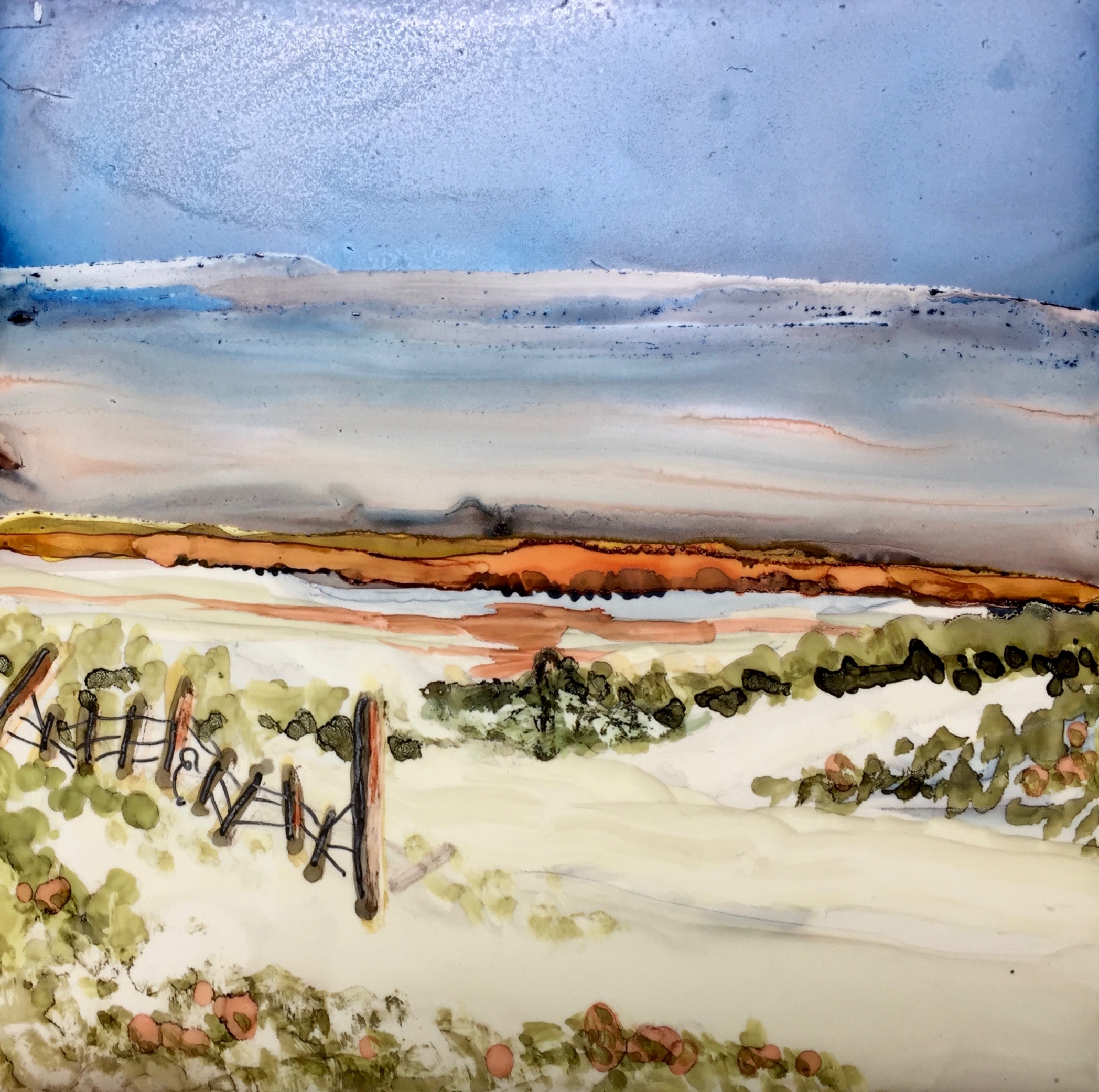 Hand Painted Ceramic Tile, by Jane Brennan, classes offered