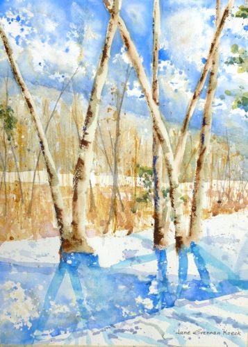 Winter Studio View, by Jane Brennan